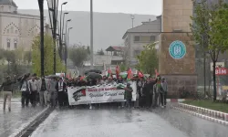 Bitlis'te üniversitelilerden Filistin'e destek için 10 günlük oturma eylemi
