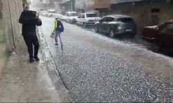 Diyarbakır'da Sağnak ve dolu yağışı