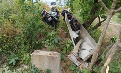 Bursa'da sulama kanalına çarpan motosikletteki karı kocayı ölüm ayırdı