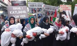 Malatya'da kadınlar Gazzeli anneler için yürüyüş