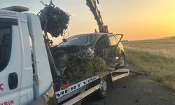Mardin'de, menfez bendine çarpan otomobilin sürücüsü öldü