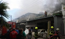 Mersin'de sanayi sitesinde yangın