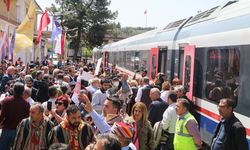 'Turistik Tuz Ekspresi'nin ilk seferi Çankırı'ya ulaştı
