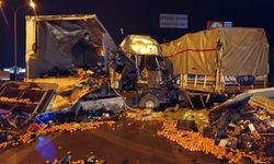 Afyonkarahisar'da yolcu otobüsü ile tırın çarpıştığı kazada 14 kişi yaralandı