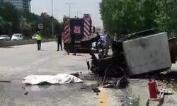 Ankara'da otomobil ile traktör çarpıştı: 1 ölü, 2 yaralı