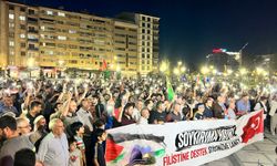 Elazığ’da İsrail protestosu