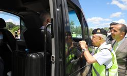 Jandarma Genel Komutanı Orgeneral Çetin, trafik denetimine katıldı