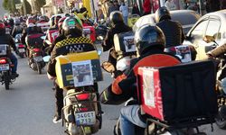 İzmir'de motokuryeler öldürülen meslektaşları için konvoy yaptı