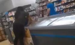 Tokat’ta kadın müşteriden kadın market çalışanına dayak kamerada
