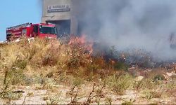 Katı atık aktarma tesisindeki yangın 3 saatte söndürüldü