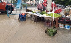 Beypazarı'nda sağanak etkili oldu