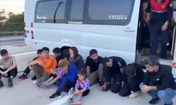 Edirne'de minibüsün bagajında 1 FETÖ şüphelisi ile 12 kaçak göçmen yakalandı