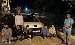 Otomobilde 7 kaçak göçmen ile 1 organizatör yakalandı