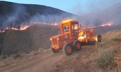 Kayseri'de dağlık alanda yangın