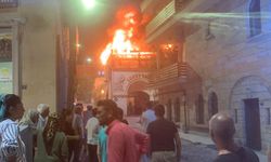 Nevşehir'de butik otelin terasında yangın