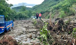 Ordu'nun İkizce ilçesinde şiddetli yağış hasara neden oldu