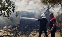 Sinop'ta çıkan yangında 6 ev yandı