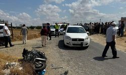 Tekirdağ’da otomobille çarpışan motosikletin sürücüsü ağır yaralandı