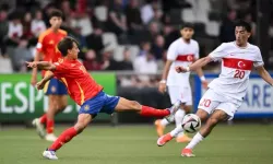 U19 Milli Futbol Takımı, İspanya ile 1-1 berabere kaldı