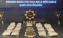 Ankara'da 10 kilo 600 gram esrar ele geçirildi