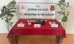 Edirne'de evinde uyuşturucu yetiştirme düzeneği ele geçirilen şüpheliye gözaltı