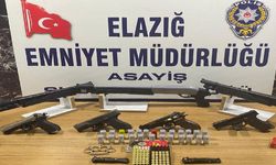 Elazığ'da ruhsatsız silah operasyonu: 10 şüpheli gözaltına alındı