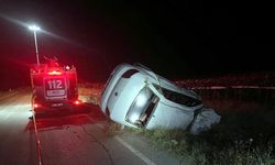 Tekirdağ'da devrilen otomobilin sürücüsü öldü