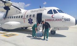 Ambulans uçak acil organ nakli bekleyen hasta için havalandı