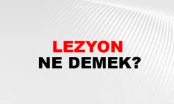 Lezyon nedir?