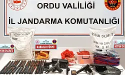 Ordu’da bir evde çok sayıda patlayıcı madde ele geçirildi