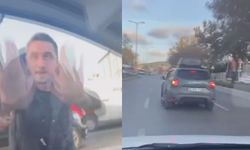 Ataşehir'de trafikte yol verme kavgası kamerada