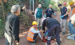 Bursa'da elektrik direğinden düşen işçi ağır yaralandı