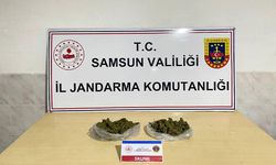 Samsun'da otomobilin kaputuna gizlenmiş 500 gram skunk ele geçirildi; 1 gözaltı