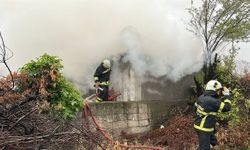 Edirne'de tek katlı müstakil ev, yangında kullanılamaz hale geldi