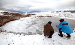 Erzurum'da termometreler sıfırın altında 18 dereceyi gösterdi