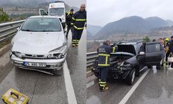 Tokat'ta cip ile otomobilin çarpıştığı kazada 2 kişi yaralandı