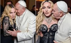 Madonna'nın Papa'ya sarıldığı fotoğrafları gündem oldu