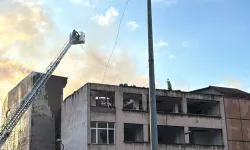 Şişli'de yıkım işlemi yapılan binada çıkan yangın söndürüldü