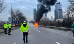 Ankara'da lüks cip dakikalar içinde kül oldu