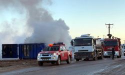 Tekirdağ'da konteyner üretim tesisinde yangın