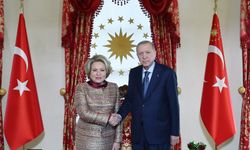 Erdoğan, Rusya Federasyon Konseyi Başkanı Matviyenko'yu kabul etti