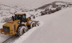 Erzincan'da 524 köy yolu kardan kapalı