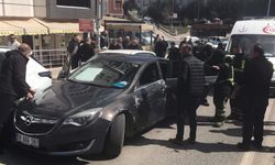 Tekirdağ'da otomobil, 3 araca çarpıp yan yattı