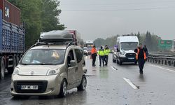 Anadolu Otoyolu'nun Sakarya kesiminde zincirleme trafik kazası