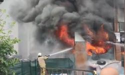 Pendik'te iş yerinden yangın