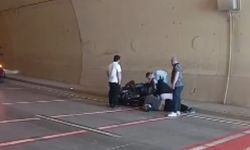 Beyoğlu’nda tünelde ters yöne giren cip, motosiklete çarptı