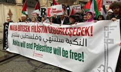 Nakba’nın 77’nci yıl dönümünde Sirkeci’de yürüyüş