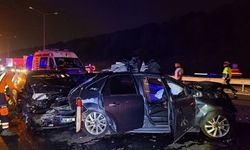 Beykoz TEM Otoyolu'nda zincirleme kaza: 7 yaralı