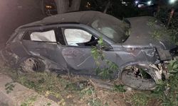 Bursa'da takla atan otomobilin alkollü sürücüsü yaralandı