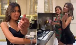 Bahar Candan ve Dilan Polat helva kavurdu: Hareketleri tepki çekti!